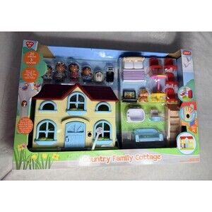 NEW Play Day Country Cottage House & Family Figures | Toddler Toy Set